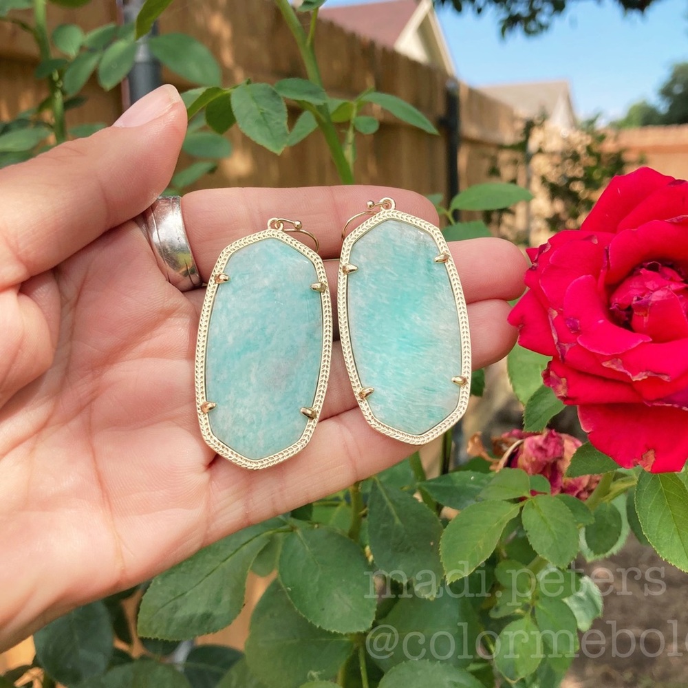 Kendra Scott Danielle Earrings in Amazonite - Picture 5 of 5